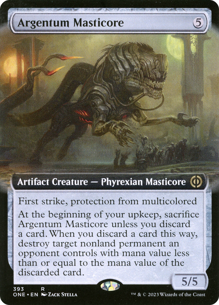 Argentum Masticore (Extended Art) [Phyrexia: All Will Be One] | Gear Gaming Bentonville