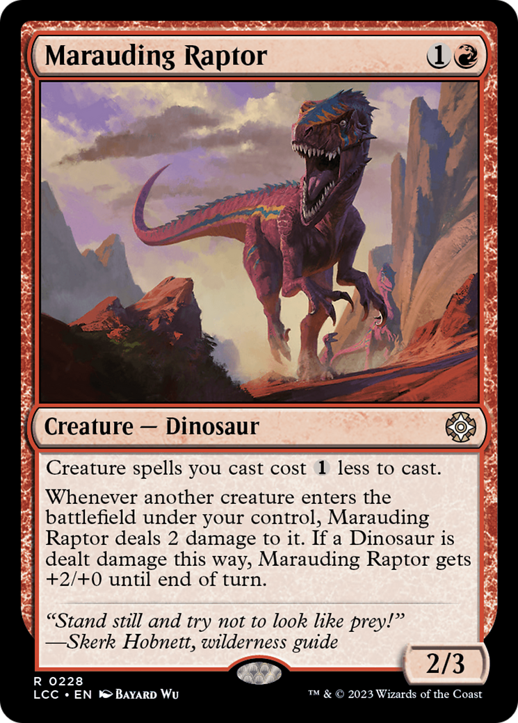 Marauding Raptor [The Lost Caverns of Ixalan Commander] | Gear Gaming Bentonville