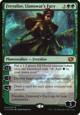 Freyalise, Llanowar's Fury (Commander 2014) [Oversize Cards] | Gear Gaming Bentonville