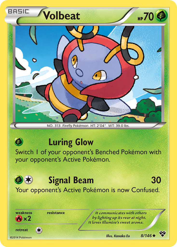 Volbeat (8/146) [XY: Base Set] | Gear Gaming Bentonville