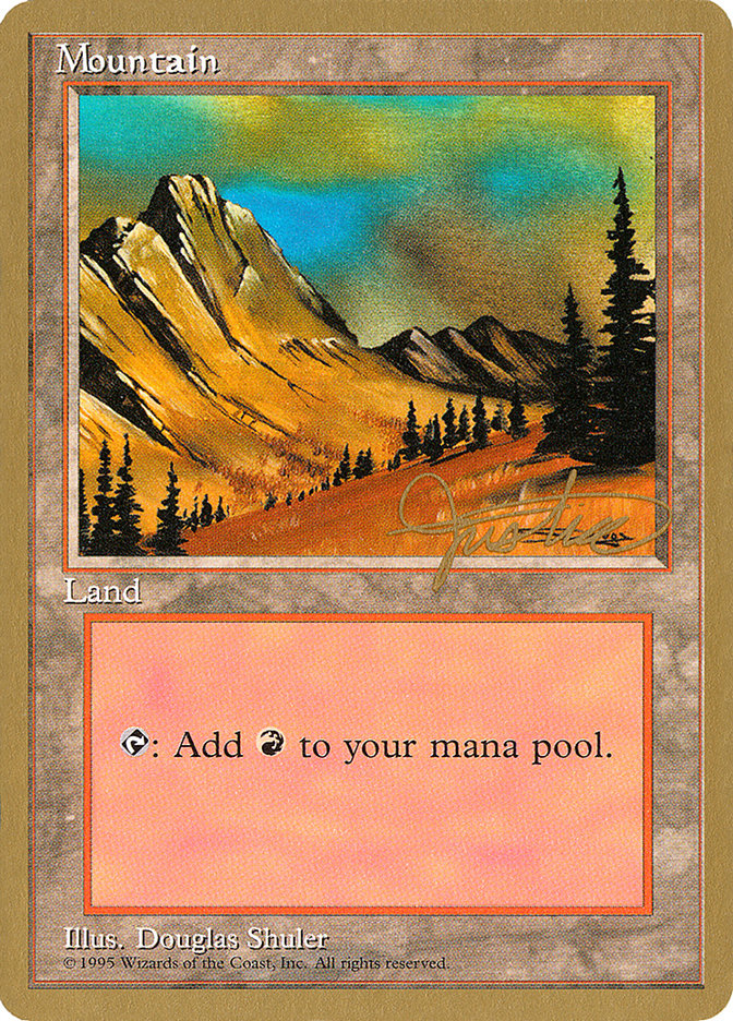 Mountain (mj375) (Mark Justice) [Pro Tour Collector Set] | Gear Gaming Bentonville