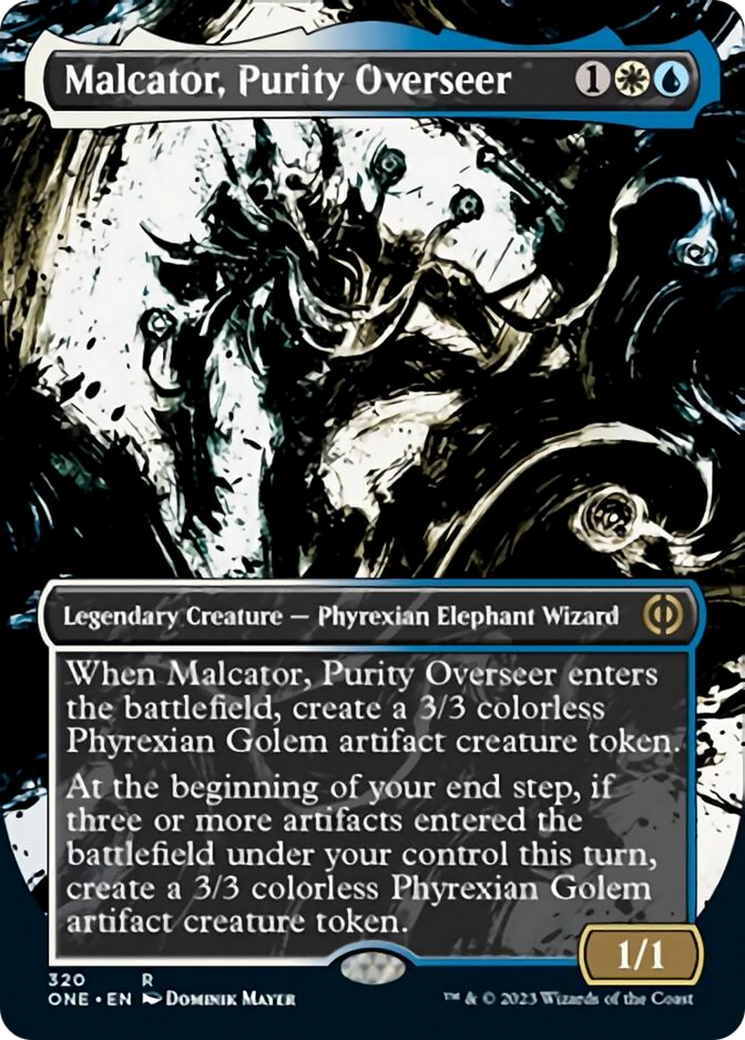 Malcator, Purity Overseer (Borderless Ichor) [Phyrexia: All Will Be One] | Gear Gaming Bentonville