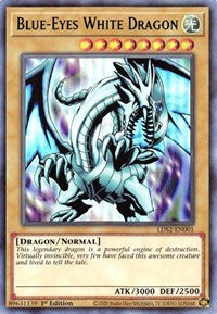 Blue-Eyes White Dragon (Green) [LDS2-EN001] Ultra Rare | Gear Gaming Bentonville