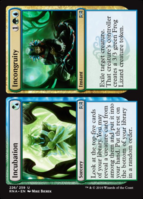 Incubation // Incongruity [Ravnica Allegiance] | Gear Gaming Bentonville