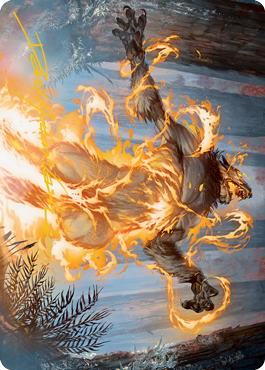 Burn the Accursed Art Card (Gold-Stamped Signature) [Innistrad: Midnight Hunt Art Series] | Gear Gaming Bentonville