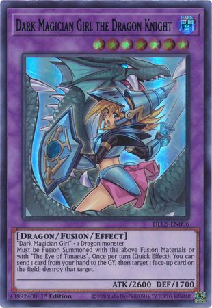 Dark Magician Girl the Dragon Knight (Alternate Art) (Blue) [DLCS-EN006] Ultra Rare | Gear Gaming Bentonville