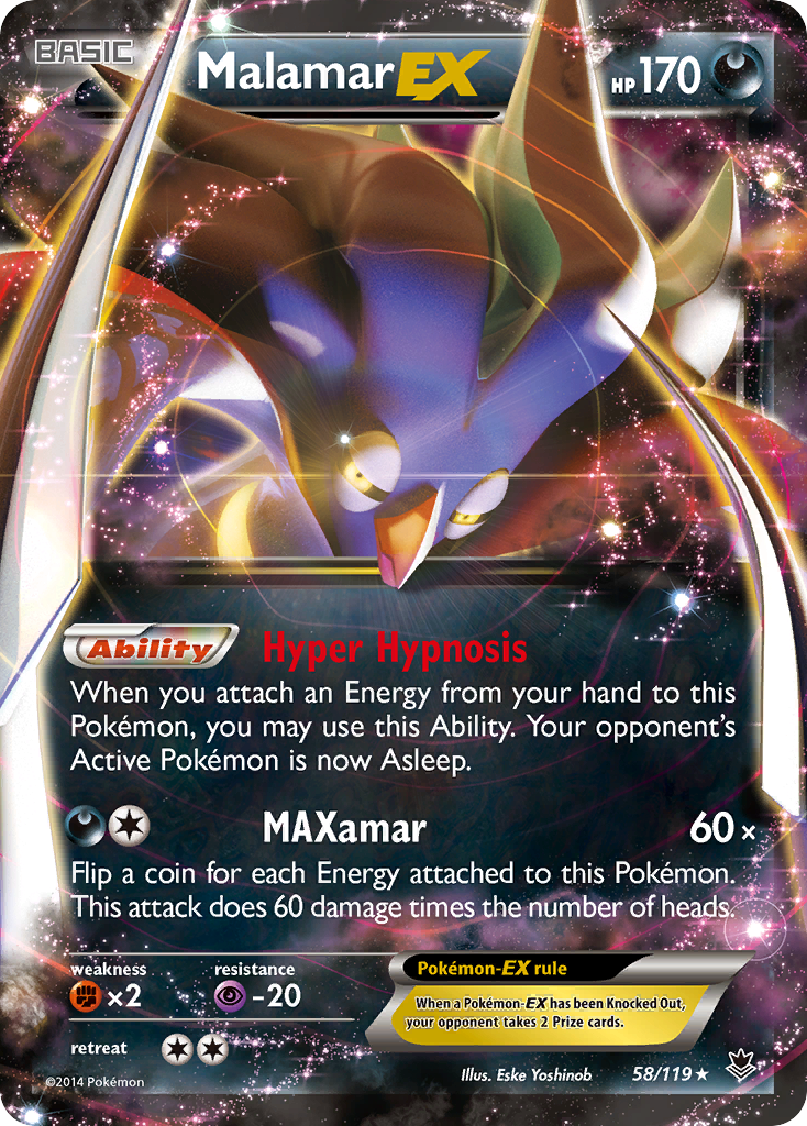 Malamar EX (58/119) [XY: Phantom Forces] | Gear Gaming Bentonville