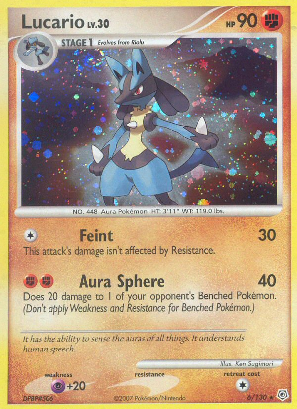 Lucario (6/130) [Diamond & Pearl: Base Set] | Gear Gaming Bentonville