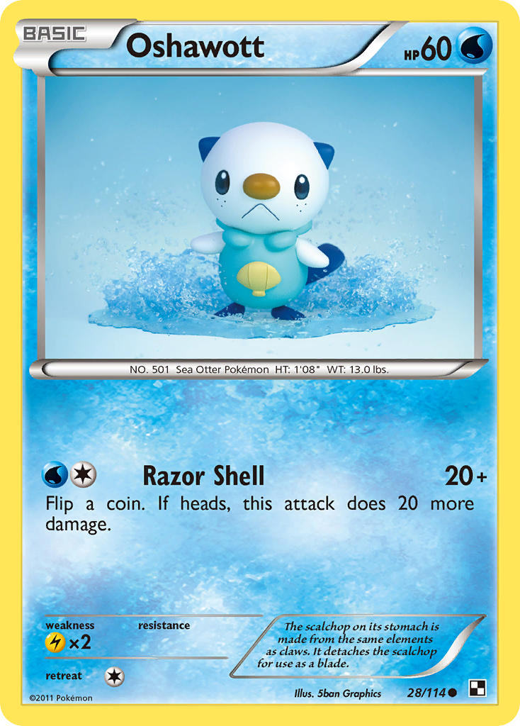 Oshawott (28/114) [Black & White: Base Set] | Gear Gaming Bentonville