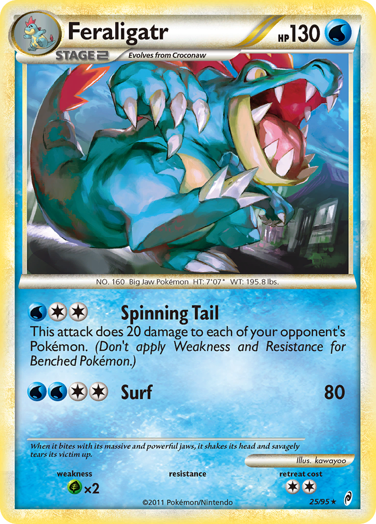 Feraligatr (25/95) [HeartGold & SoulSilver: Call of Legends] | Gear Gaming Bentonville