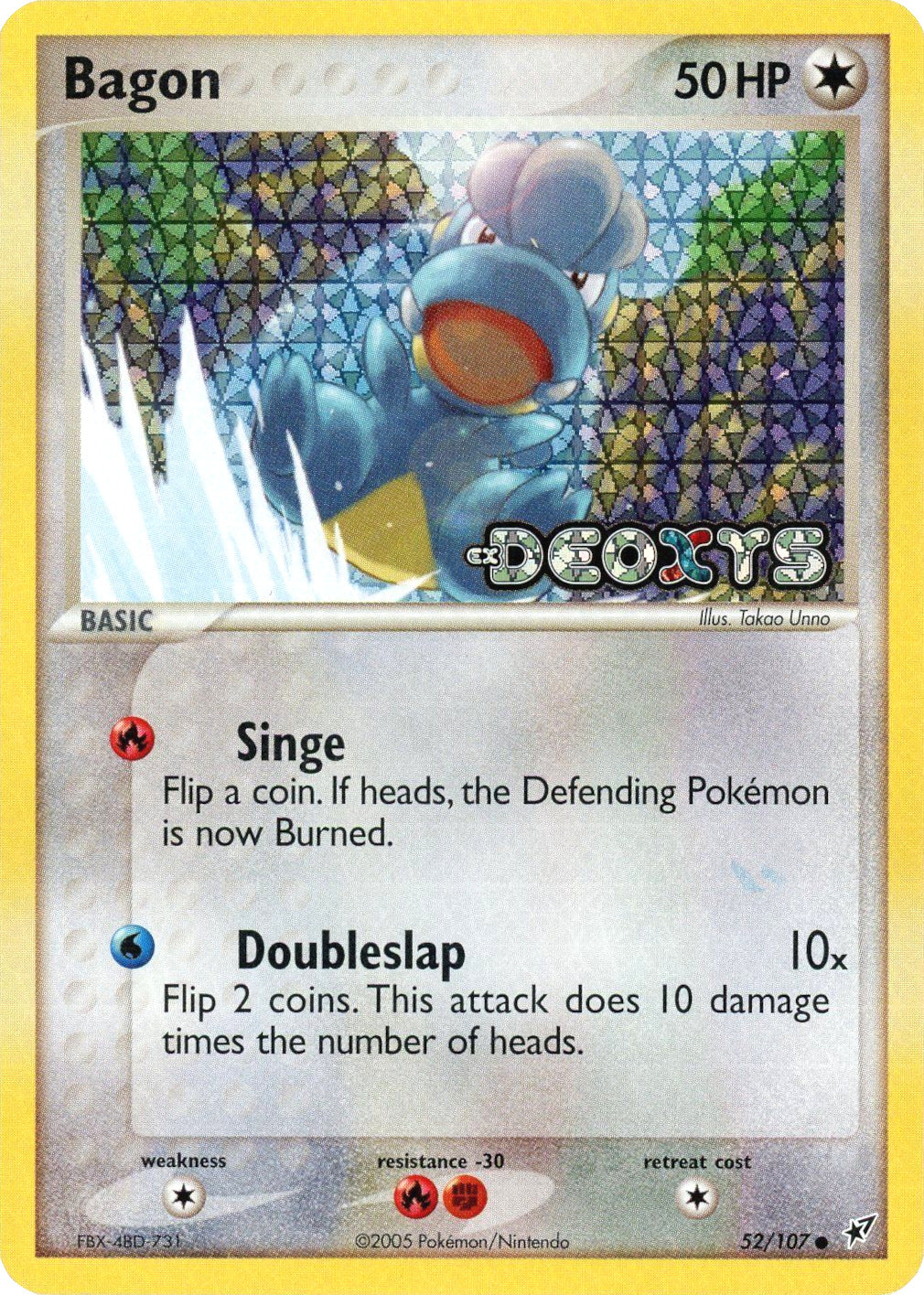 Bagon (52/107) (Stamped) [EX: Deoxys] | Gear Gaming Bentonville