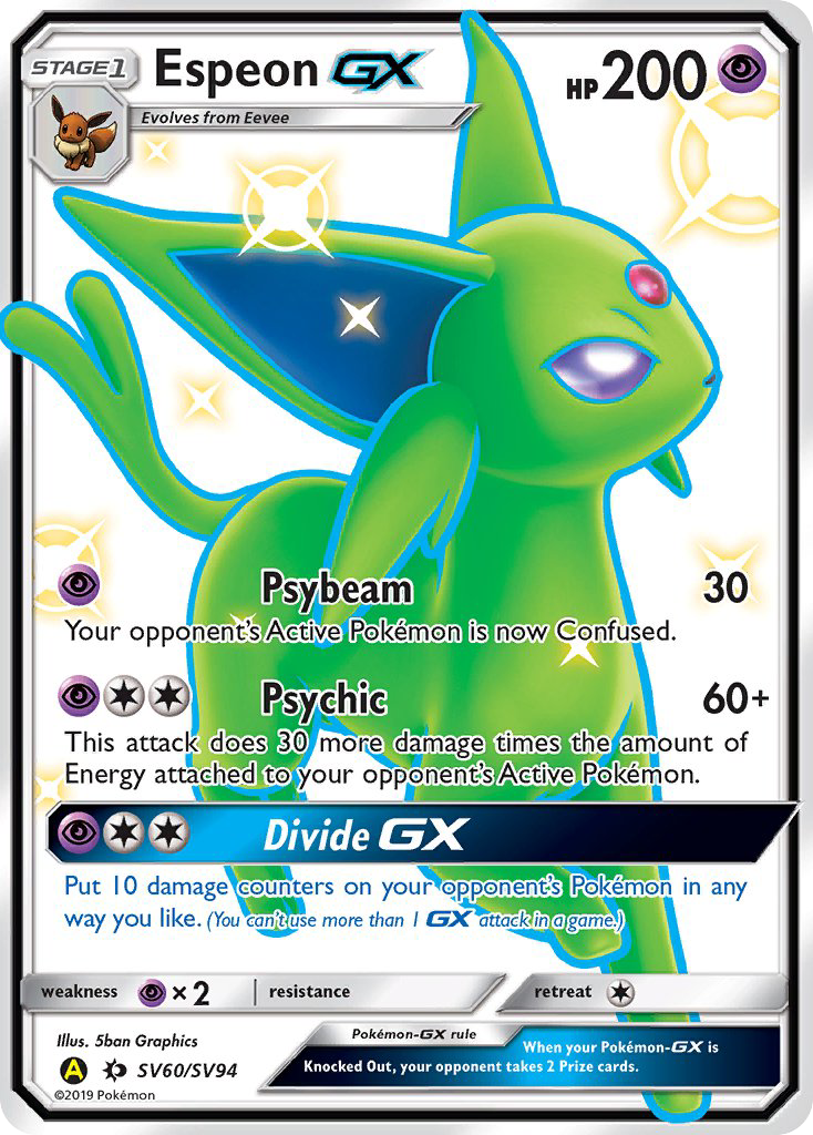 Espeon GX (SV60/SV94) [Sun & Moon: Hidden Fates - Shiny Vault] | Gear Gaming Bentonville