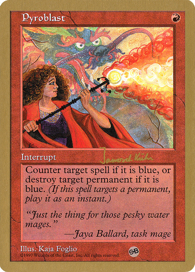 Pyroblast (Janosch Kuhn) (SB) [World Championship Decks 1997] | Gear Gaming Bentonville