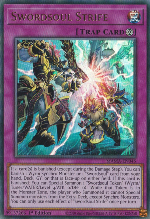 Swordsoul Strife [MAMA-EN045] Ultra Rare | Gear Gaming Bentonville