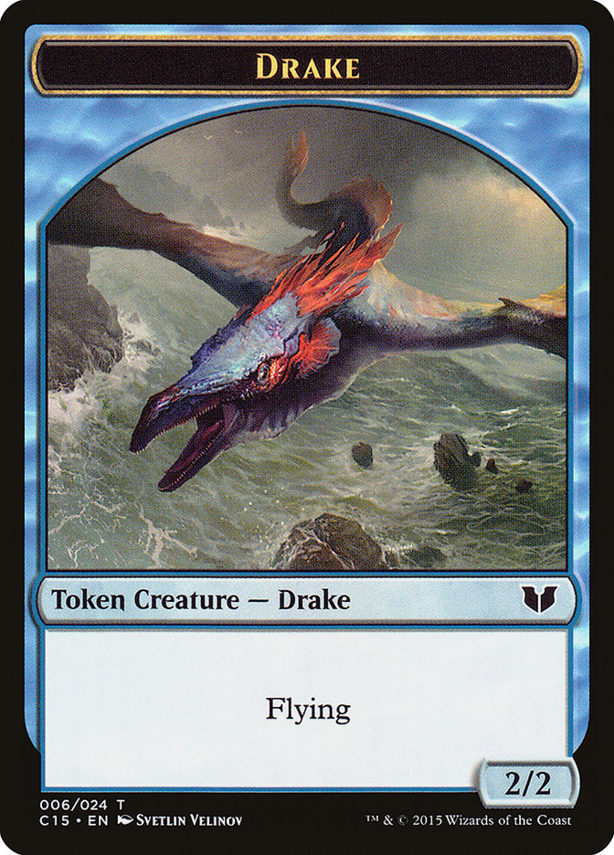 Drake // Elemental (020) Double-Sided Token [Commander 2015 Tokens] | Gear Gaming Bentonville