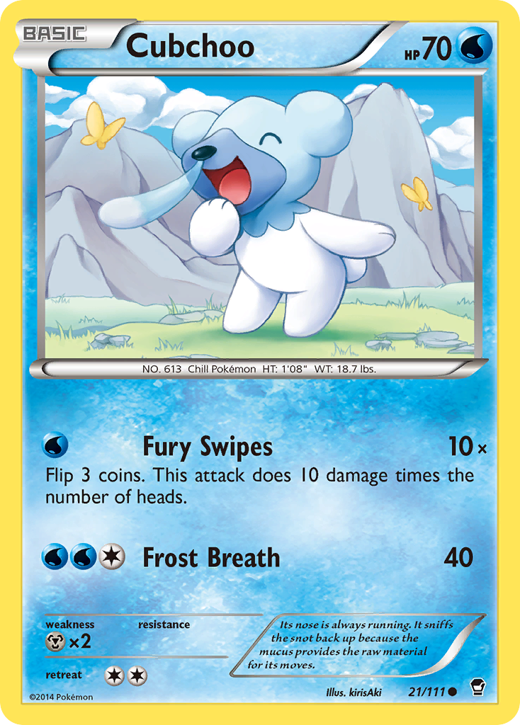 Cubchoo (21/111) [XY: Furious Fists] | Gear Gaming Bentonville