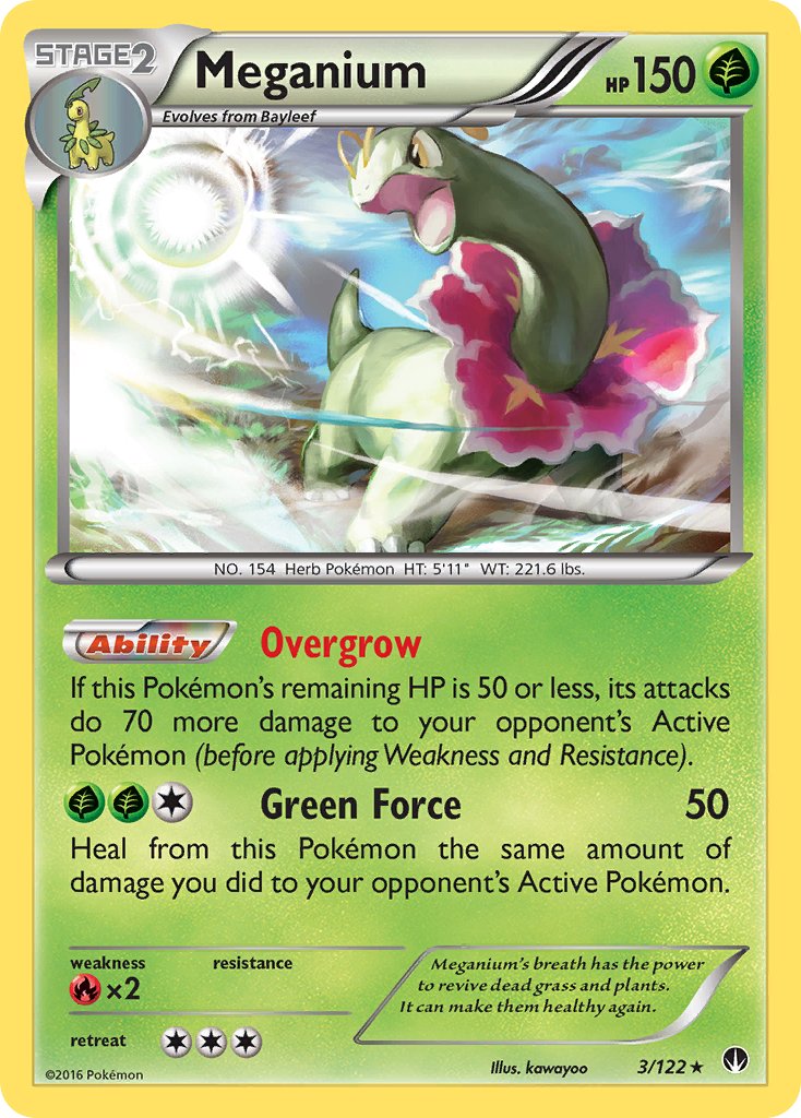 Meganium (3/122) (Cosmos Holo) (Blister Exclusive) [XY: BREAKpoint] | Gear Gaming Bentonville