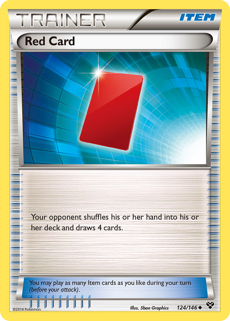 Red Card (124/146) [XY: Base Set] | Gear Gaming Bentonville