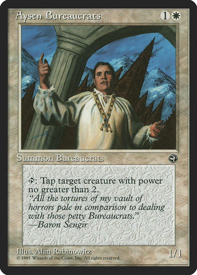 Aysen Bureaucrats (Baron Sengir Flavor Text) [Homelands] | Gear Gaming Bentonville