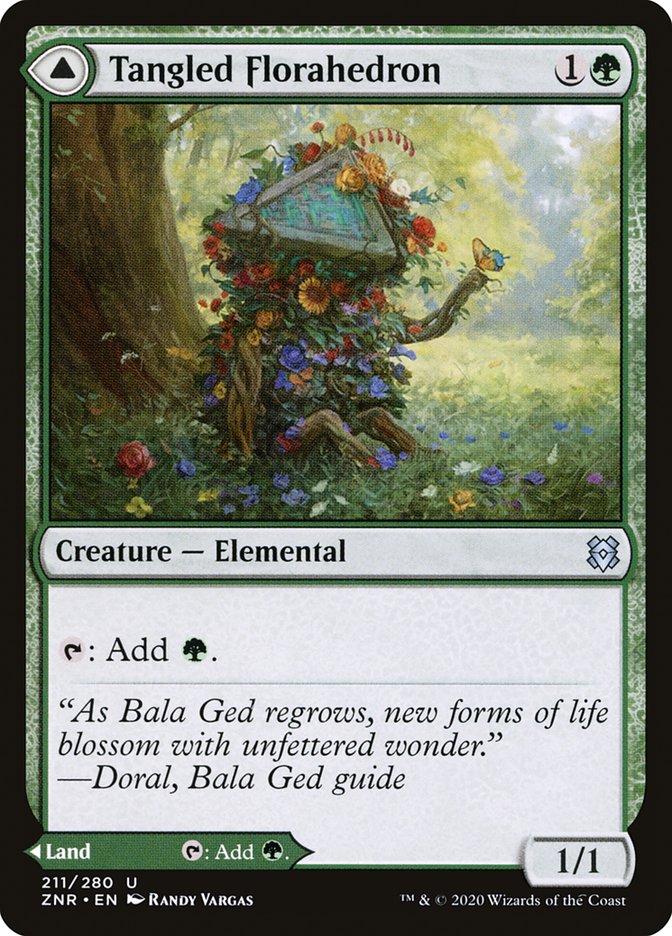 Tangled Florahedron // Tangled Vale [Zendikar Rising] | Gear Gaming Bentonville