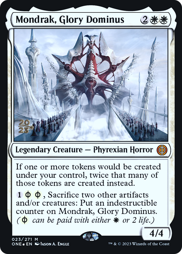 Mondrak, Glory Dominus [Phyrexia: All Will Be One Prerelease Promos] | Gear Gaming Bentonville