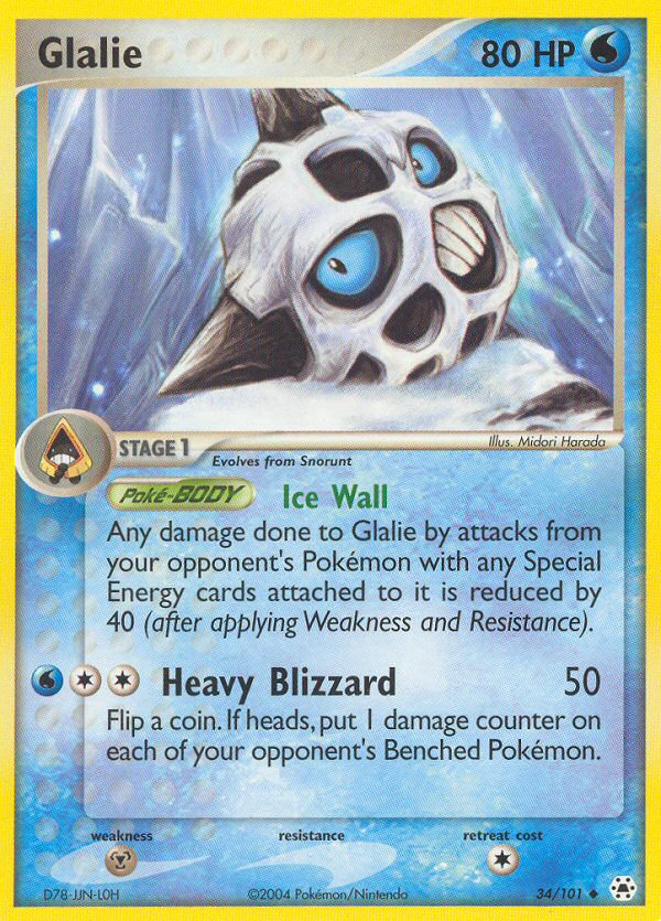 Glalie (34/101) [EX: Hidden Legends] | Gear Gaming Bentonville