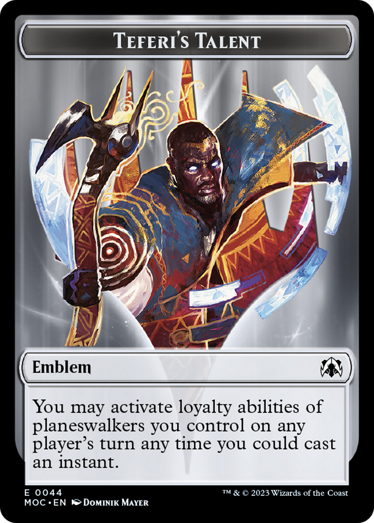 Teferi's Talent Emblem [March of the Machine Commander Tokens] | Gear Gaming Bentonville