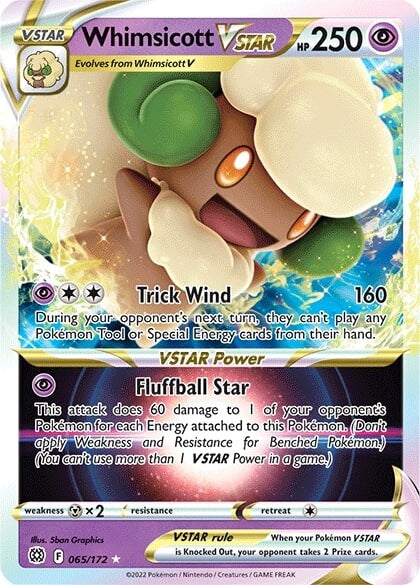 Whimsicott VSTAR (065/172) [Sword & Shield: Brilliant Stars] | Gear Gaming Bentonville