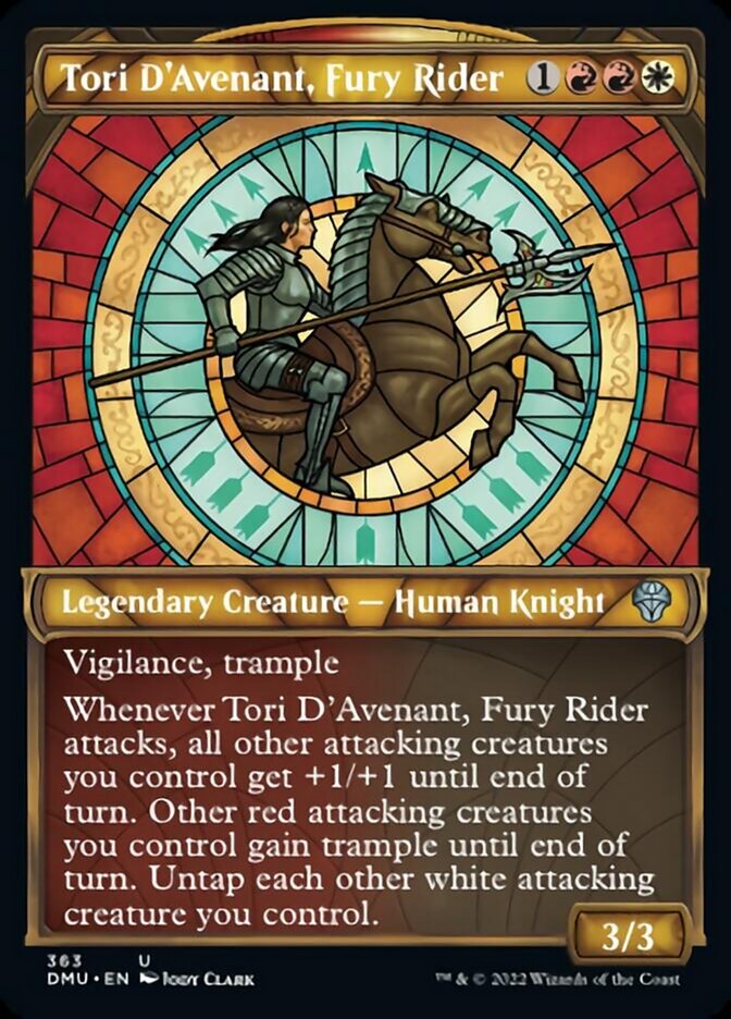 Tori D'Avenant, Fury Rider (Showcase Textured) [Dominaria United] | Gear Gaming Bentonville