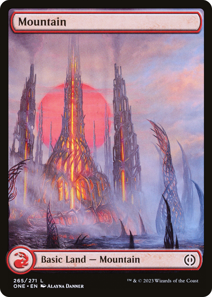 Mountain (265) (Full-Art) [Phyrexia: All Will Be One] | Gear Gaming Bentonville