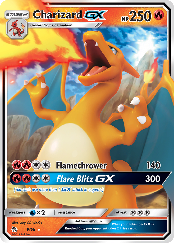 Charizard GX (9/68) [Sun & Moon: Hidden Fates] | Gear Gaming Bentonville