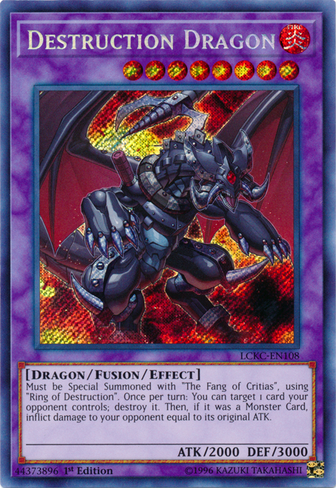 Destruction Dragon [LCKC-EN108] Secret Rare | Gear Gaming Bentonville