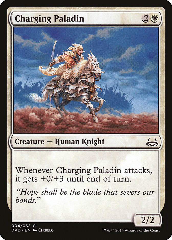 Charging Paladin (Divine vs. Demonic) [Duel Decks Anthology] | Gear Gaming Bentonville