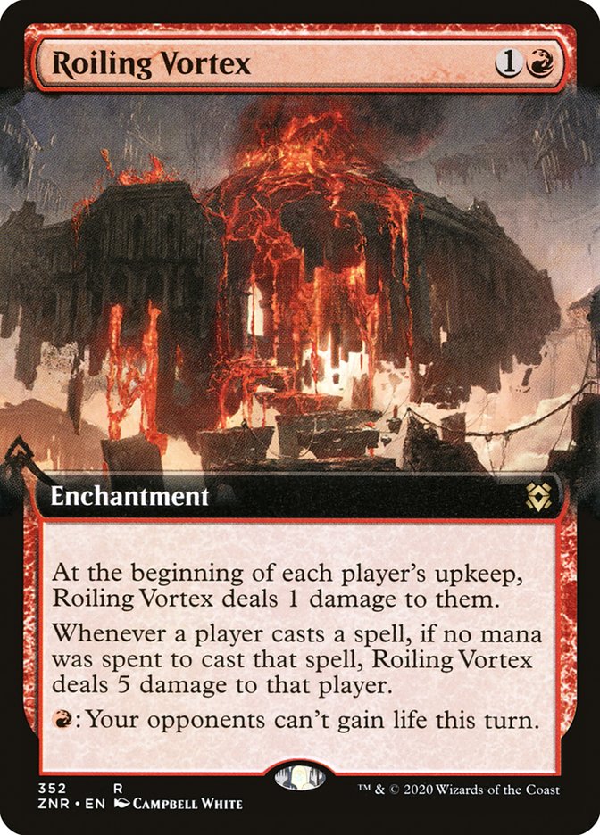 Roiling Vortex (Extended Art) [Zendikar Rising] | Gear Gaming Bentonville