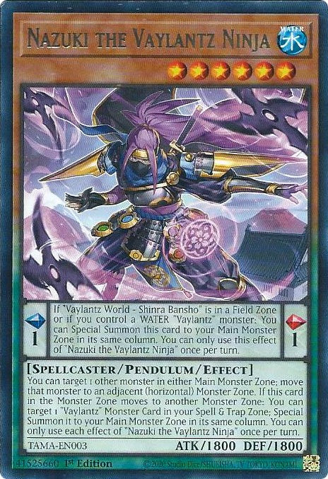 Nazuki the Vaylantz Ninja [TAMA-EN003] Rare | Gear Gaming Bentonville