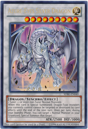 Azure-Eyes Silver Dragon (Oversized) (Silver Dragon) [SDBE-EN040] Promo | Gear Gaming Bentonville