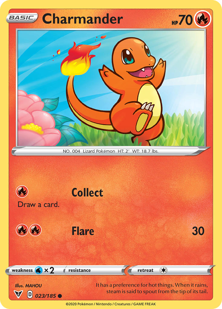 Charmander (023/185) [Sword & Shield: Vivid Voltage] | Gear Gaming Bentonville