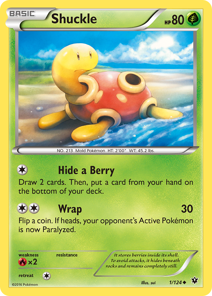 Shuckle (1/124) [XY: Fates Collide] | Gear Gaming Bentonville