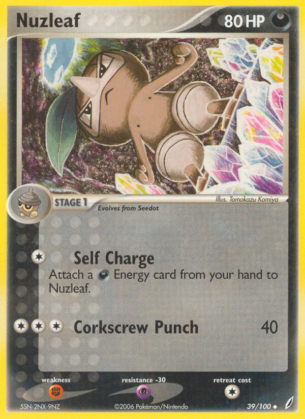 Nuzleaf (39/100) [EX: Crystal Guardians] | Gear Gaming Bentonville