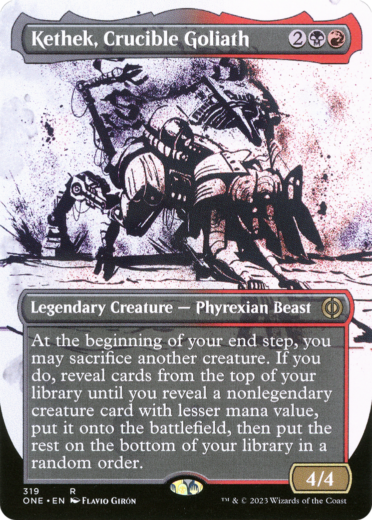 Kethek, Crucible Goliath (Borderless Ichor) [Phyrexia: All Will Be One] | Gear Gaming Bentonville