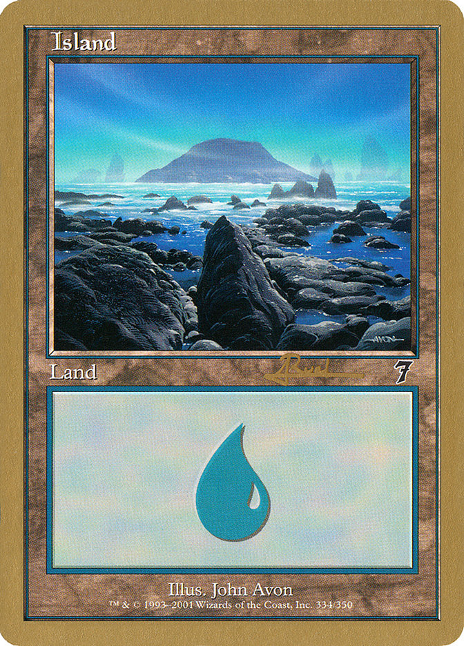 Island (ar334) (Antoine Ruel) [World Championship Decks 2001] | Gear Gaming Bentonville