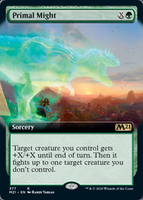 Primal Might (Extended Art) [Core Set 2021] | Gear Gaming Bentonville