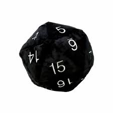 Ultra Pro Jumbo D20 Plush Die Black/Silver | Gear Gaming Bentonville