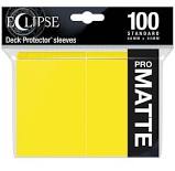 Ultra Pro Sleeves Eclipse Matte Yellow 100-Count | Gear Gaming Bentonville