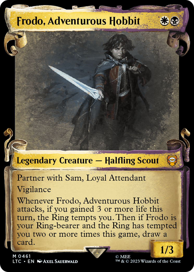 Frodo, Adventurous Hobbit [The Lord of the Rings: Tales of Middle-Earth Commander Showcase Scrolls] | Gear Gaming Bentonville