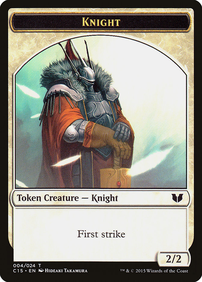 Knight (004) // Elemental Shaman Double-Sided Token [Commander 2015 Tokens] | Gear Gaming Bentonville