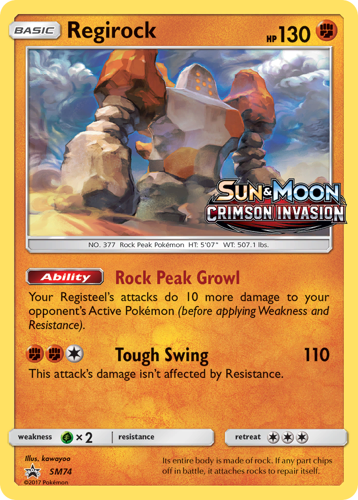 Regirock (SM74) [Sun & Moon: Black Star Promos] | Gear Gaming Bentonville