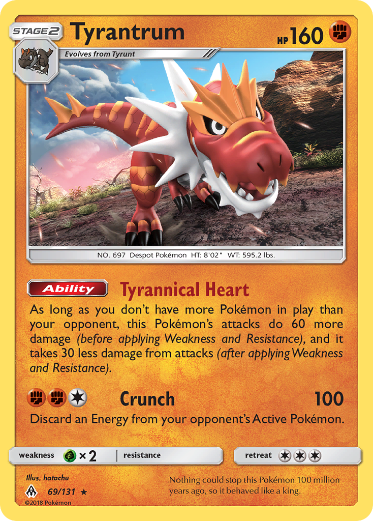 Tyrantrum (69/131) [Sun & Moon: Forbidden Light] | Gear Gaming Bentonville