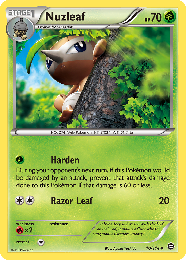 Nuzleaf (10/114) [XY: Steam Siege] | Gear Gaming Bentonville