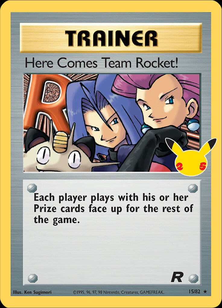 Here Comes Team Rocket! (15/82) [Celebrations: 25th Anniversary - Classic Collection] | Gear Gaming Bentonville